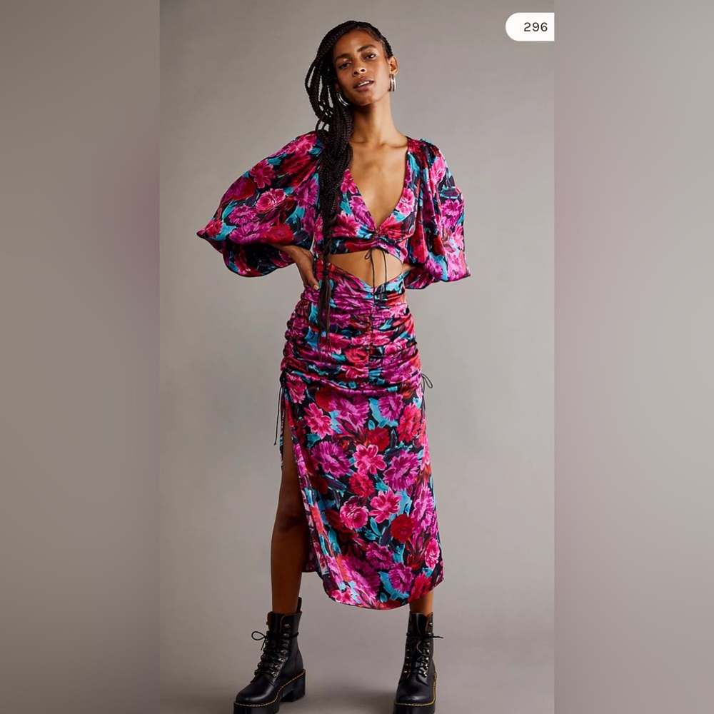 NWT For Love and Lemons Scarlett Midi dress